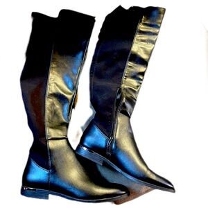Tall Nine West Allair knee high boots with back stretch never used